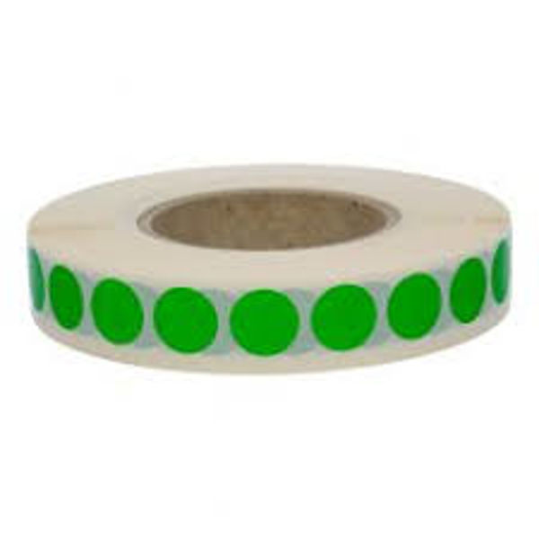 Picture of Marking Label Green Sticker Roll 15mm